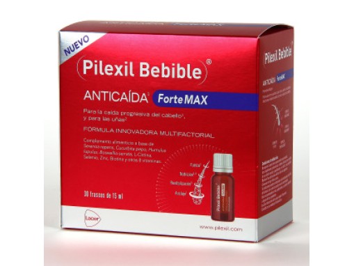Pilexil Bebible Anticaída Forte Max 30 frascos de 15ml